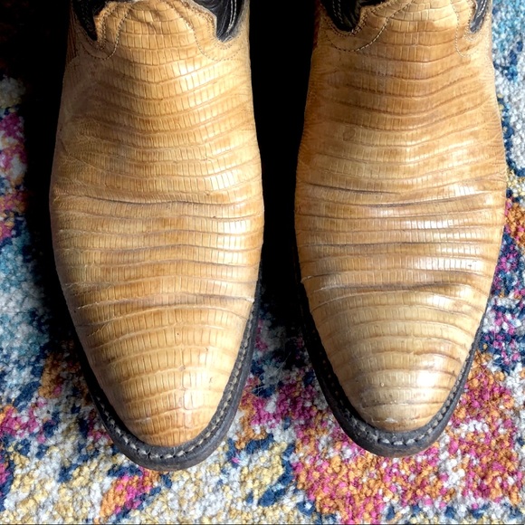 Tony Lama womens Lizard Cowboy Boots size 6C - Picture 5 of 5